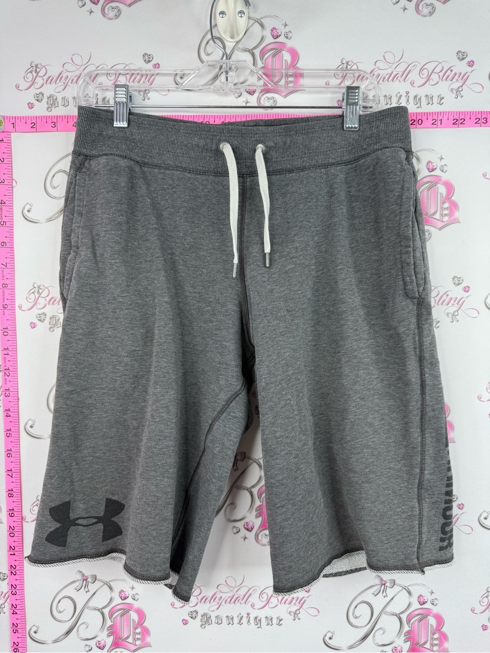 Under Armour shorts black Gray Drawstring Athletic Shorts